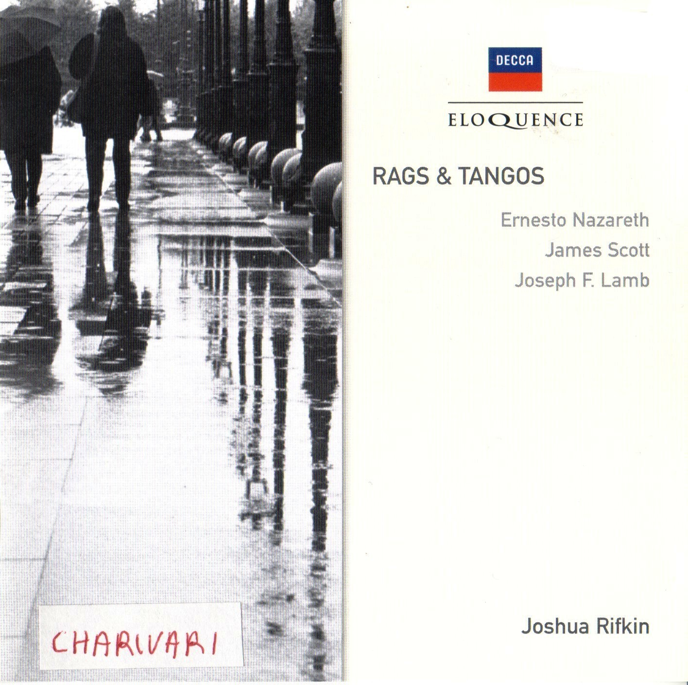 Joshua Rifkin piano - Rags and Tangos 2004