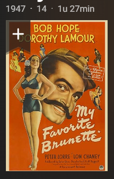 My Favorite Brunette 1947 Bob Hope-Comedy 1080p BRRip x264 S-J-K-NLsubs