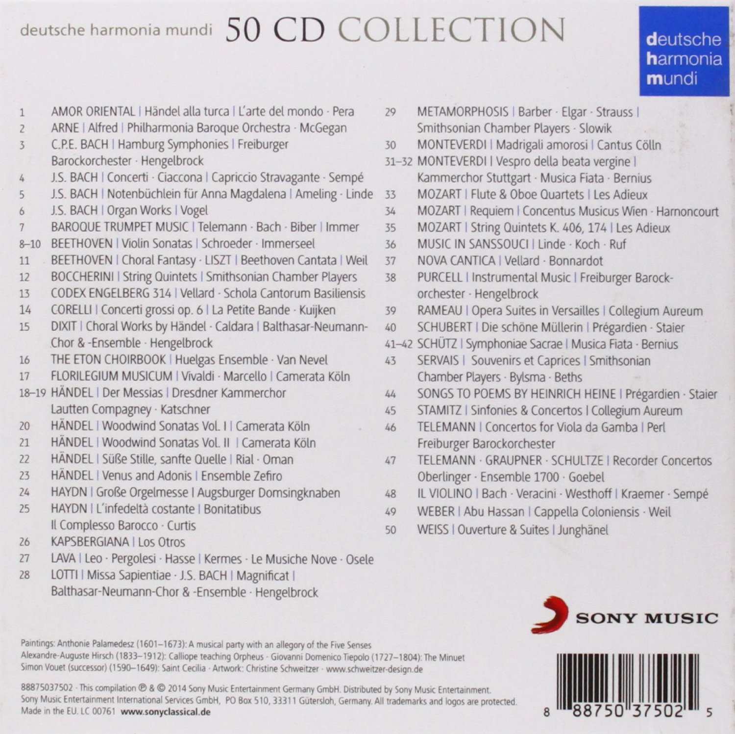 Deutsche Harmonia Mundi Collection (2014) 50cd LET OP