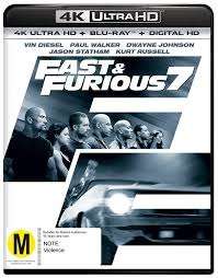 Blu-Ray Fast & Furious 7 (2015) BluRay 2160p UHD HDR Dts X sub Nl Bd Remux
