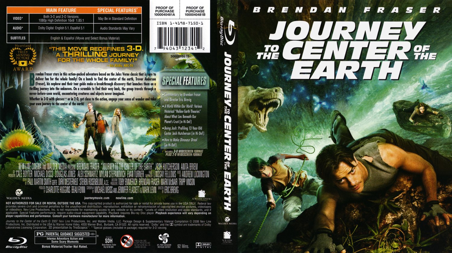 Journey to the centre of the earth 2008 met Brendan Fraser,