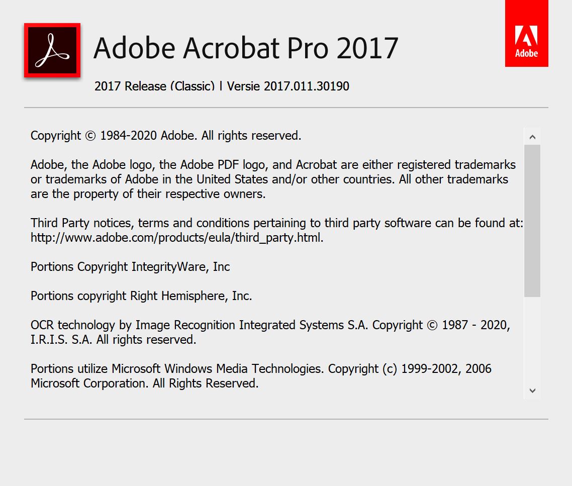 Adobe Acrobat Pro Classic v2017.011.30207 prima alternatief voor Adobe Acrobat Pro DC