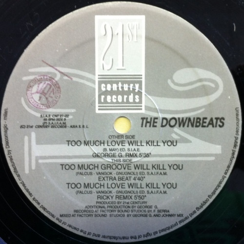 The Downbeats - Too Much Love Will Kill You-WEB-1993-iDC