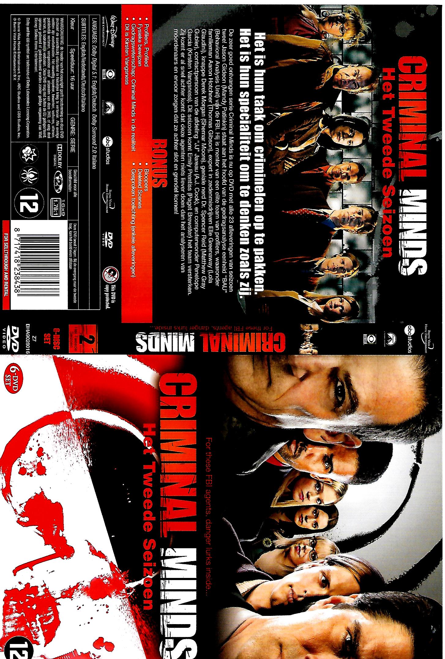 Criminal Minds Seizoen 2 DVD9 vertzie