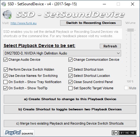 SSD v4 - SetSoundDevice