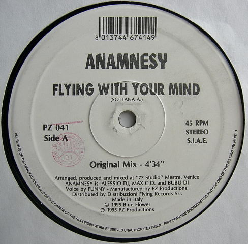 Anamnesy - Flying With Your Mind-(PZ 041)-Vinyl-1995