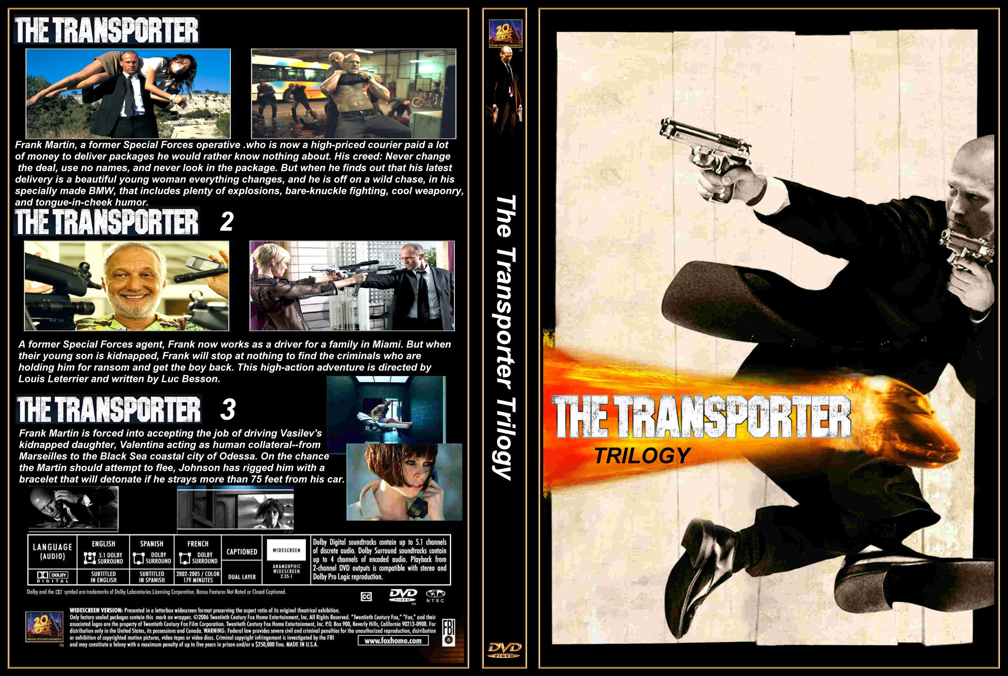 Transporter Trilogie Jaso Statham ( 2002 /05 \08 )