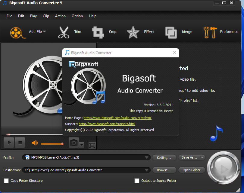 Bigasoft Audio Converter 4.6.0.5582