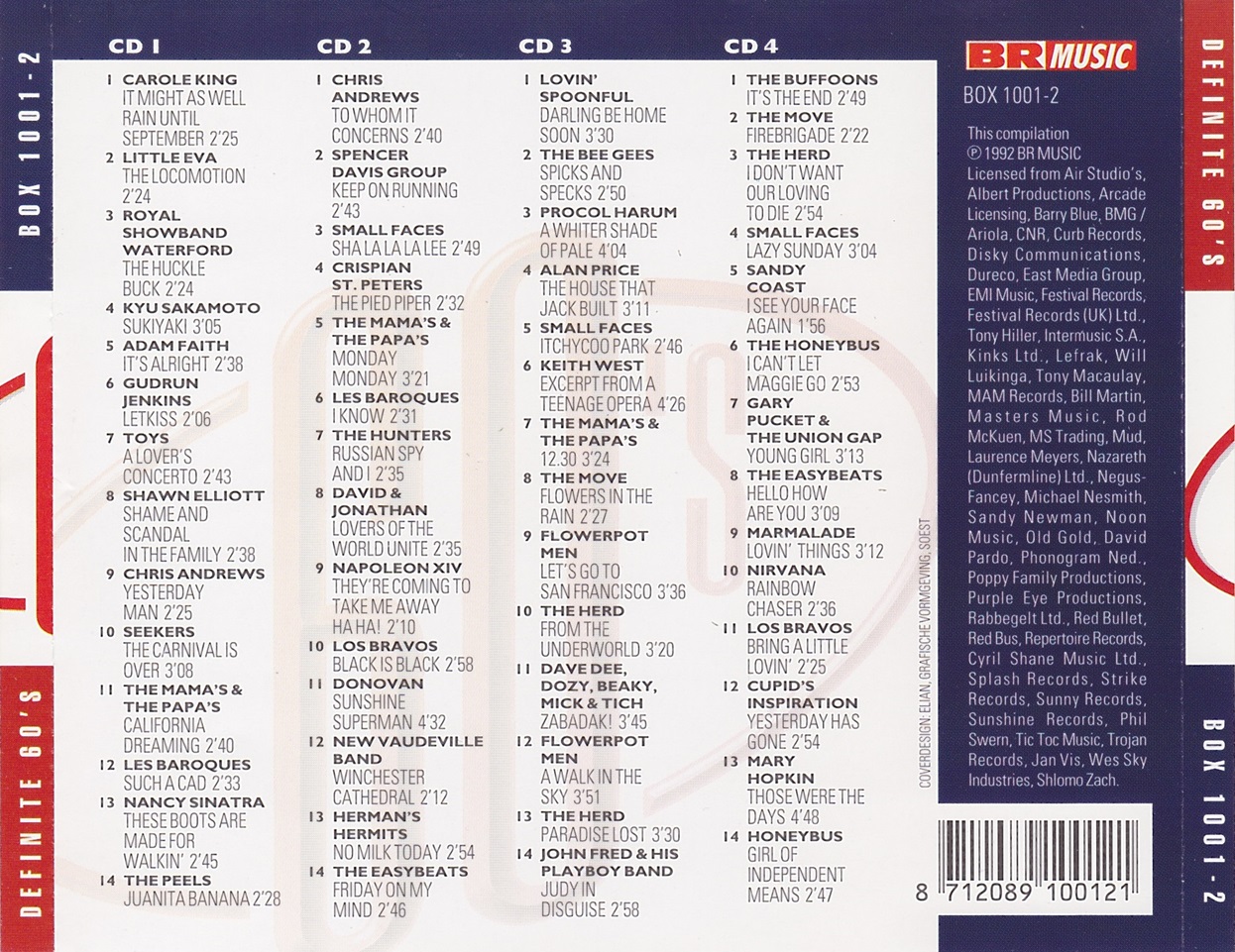 Various Artists - Definite 60's Vol. 1 [4CD]