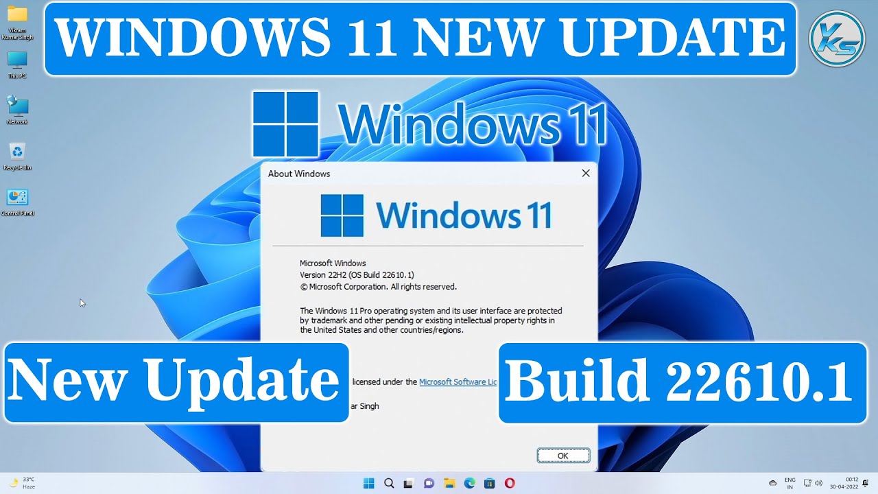 Windows 11 22H2 Insider Dev and Beta Build 22610.1 (ni release) - April 29