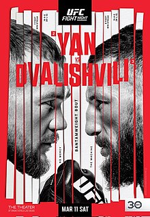 UFC Fight Night 221 Yan.vs.Dvalishvili Main Card