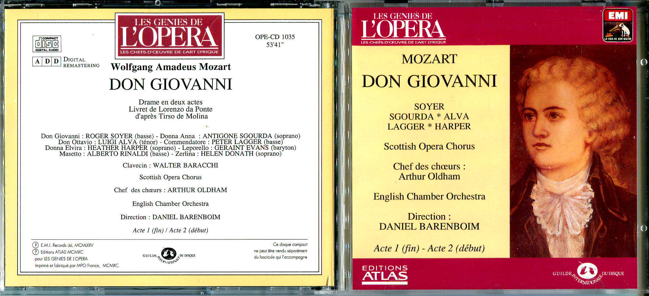 Mozart - Don Giovanni 3cd SOC ECO Barenboim (1990)