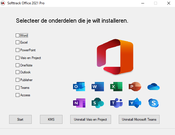 Microsoft Office 2021 (x64) NL (Versie 2204 build 15128.20248) Unattended softtrack