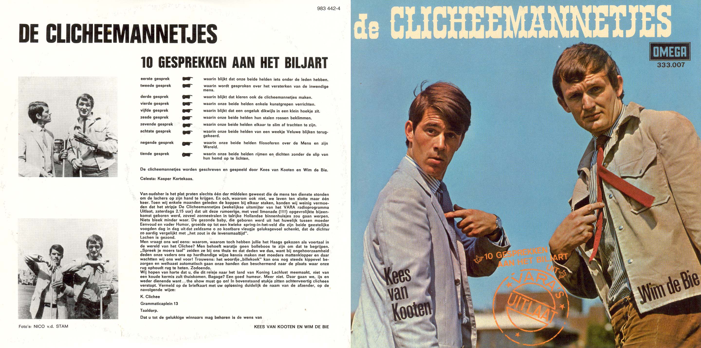 AANVULLING - van Kooten en de Bie Audiotheek CD 1 - De Clicheemannetjes