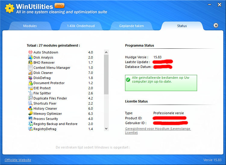 WinUtilities Professional v15.83 (multi ook NL)