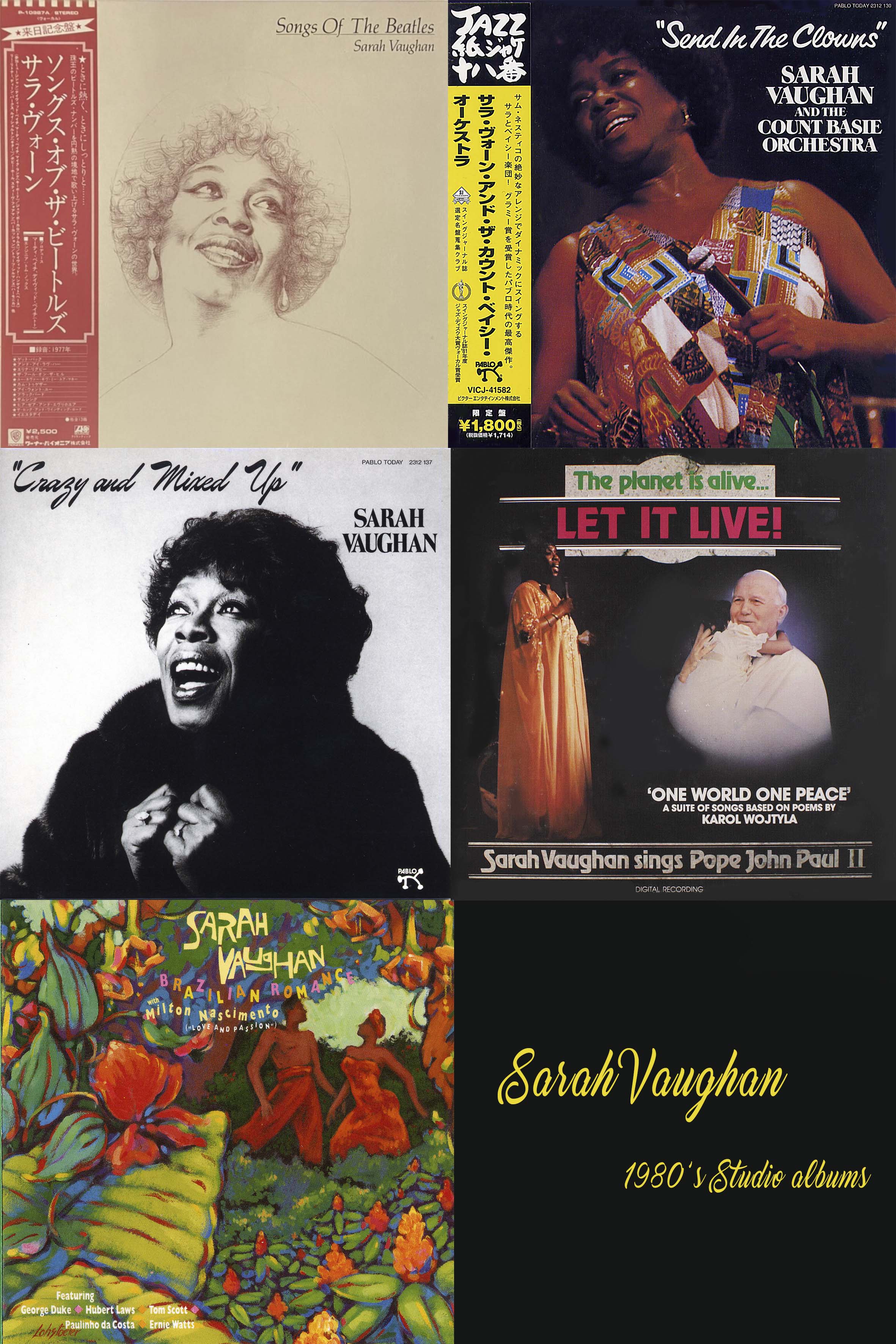 Sarah Vaughan 1980-1990 Studio Albums 5x