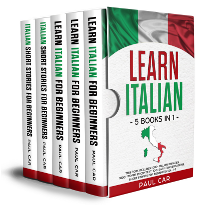 Learn Italian - 5 Books In 1 - This Book Includes 1000+ Italian Phrases, 1000+ Words In Context