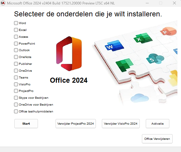 Microsoft Office 2024 v2404 Build 17521.20000 Preview LTSC x64 NL Unattendeds