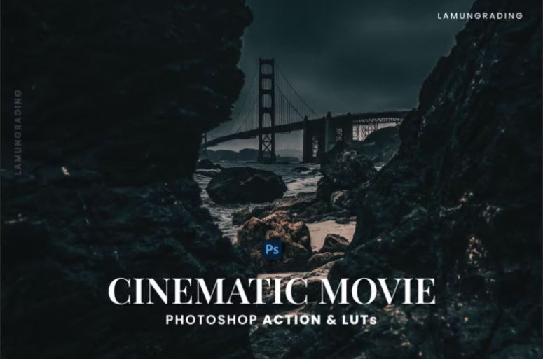 Cinematic Movie Photoshop Action & LUTs