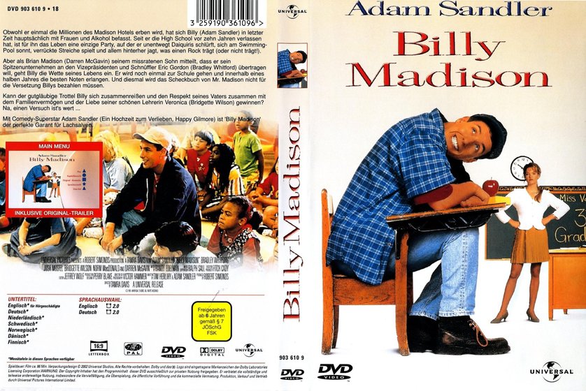 2. Billy Madison (1995) - Adam Sandler Collectie DvD 2 van 32