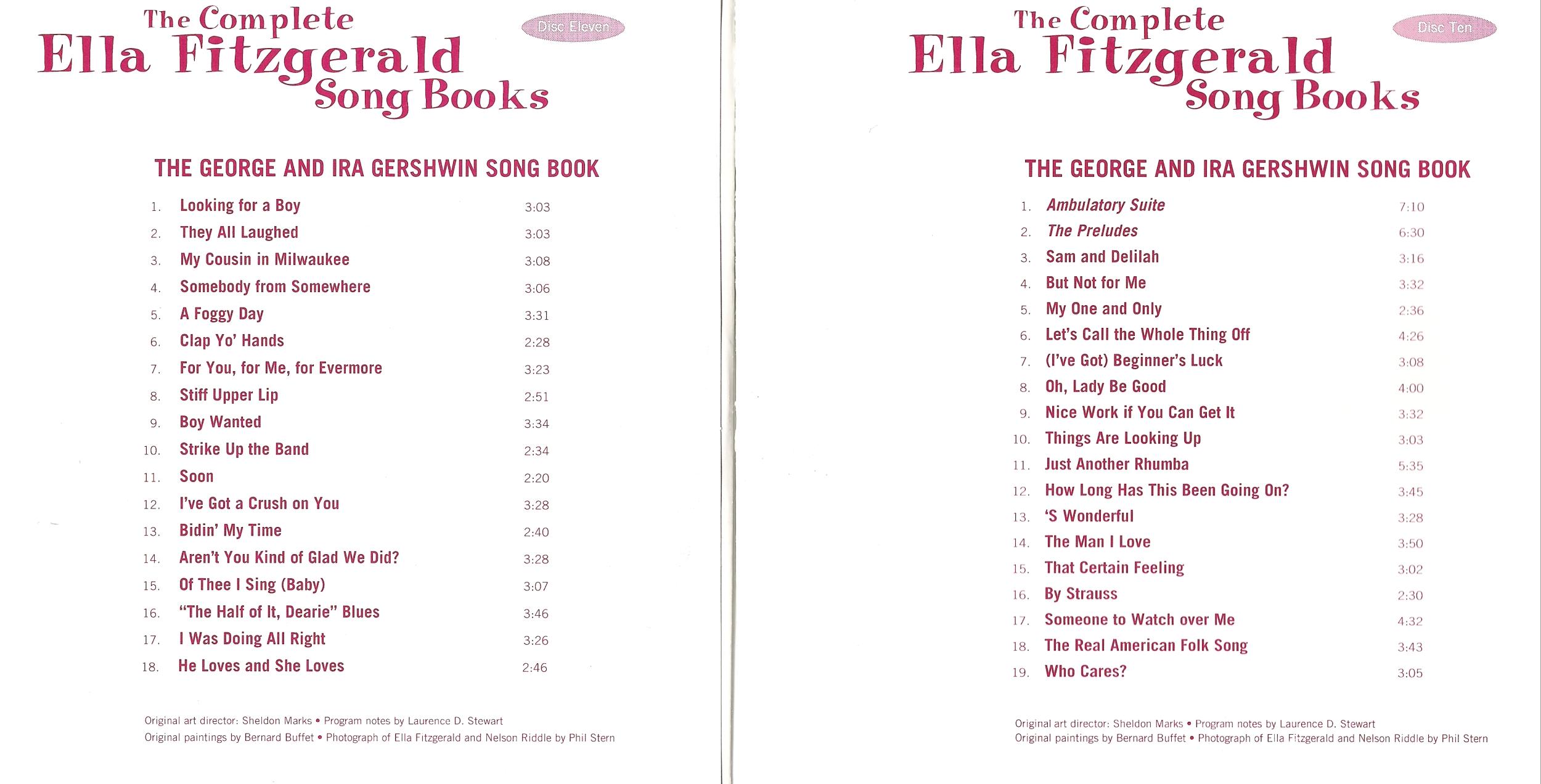 Ella Fitzgerald - The Complete Songbooks Vol.10 -George & Ira Gershwin
