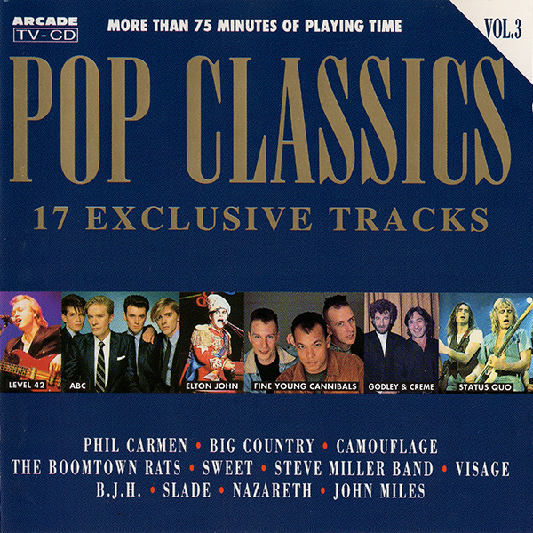 Pop Classics (17 Exclusive Tracks) - Volume 3 (1Cd)(1992) [Arcade]