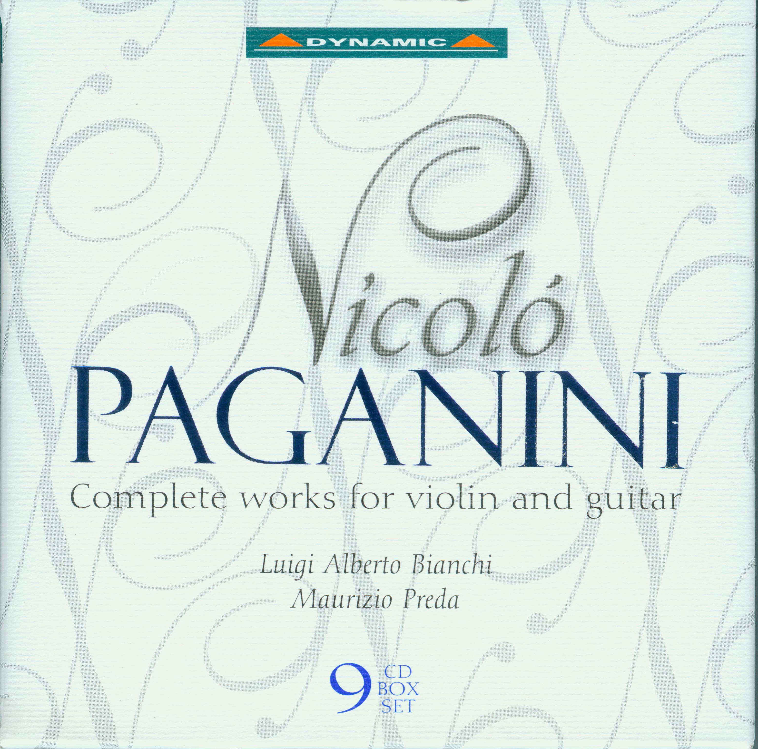 Paganini Complete Works for Violin and Guitar, Preda, Bianchi 9cd