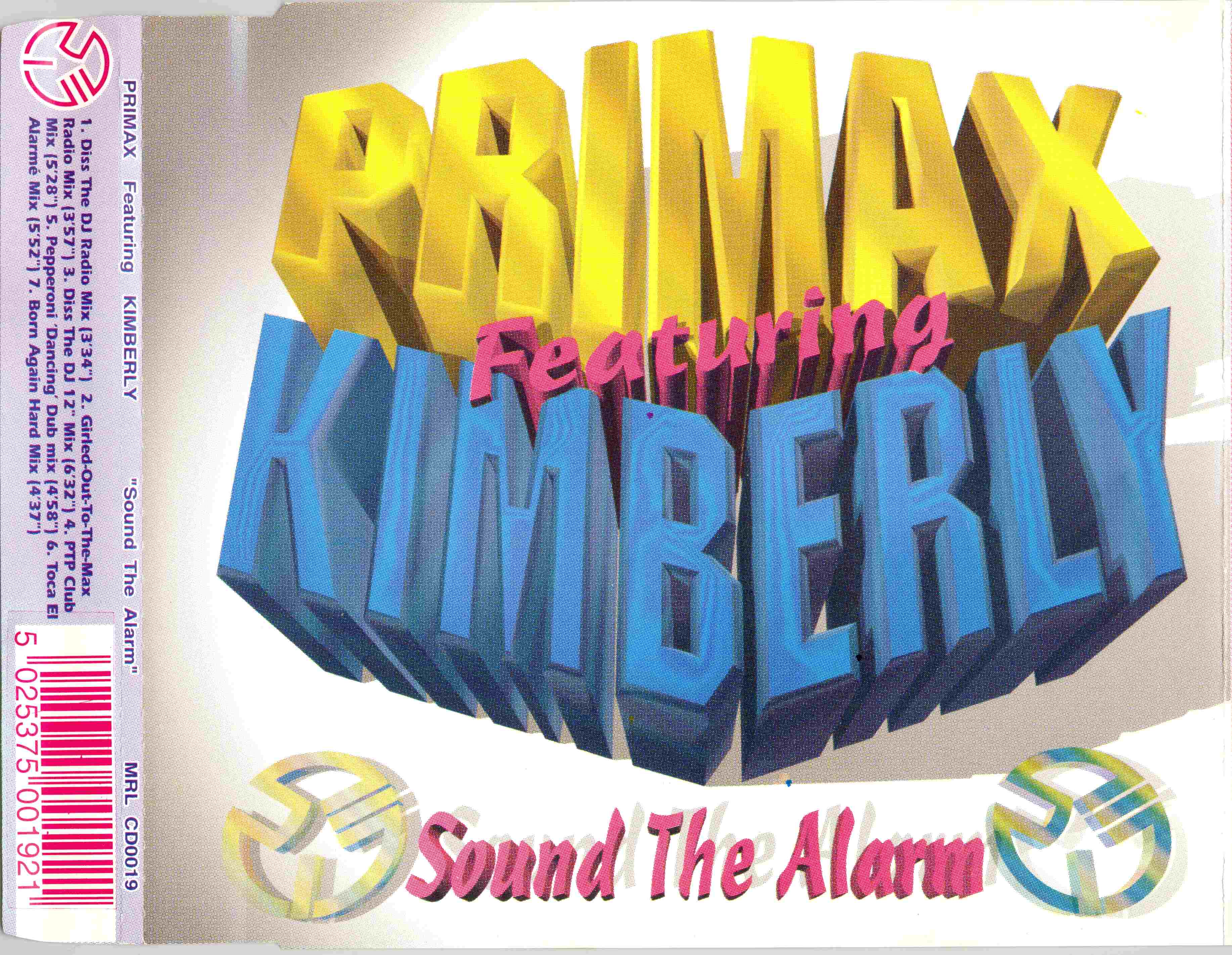 Primax Feat. Kimberly - Sound The Alarm (Maxi-CD) 1995 - UK