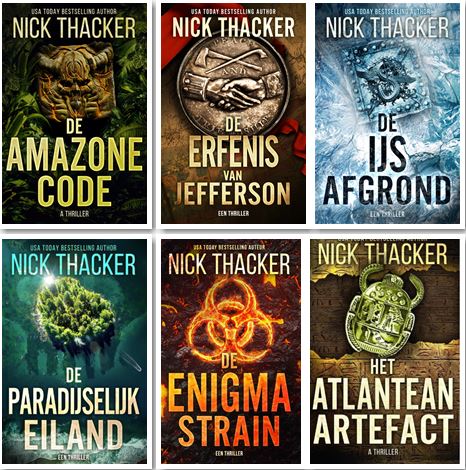 Nick Thacker verzameling 6 boeken