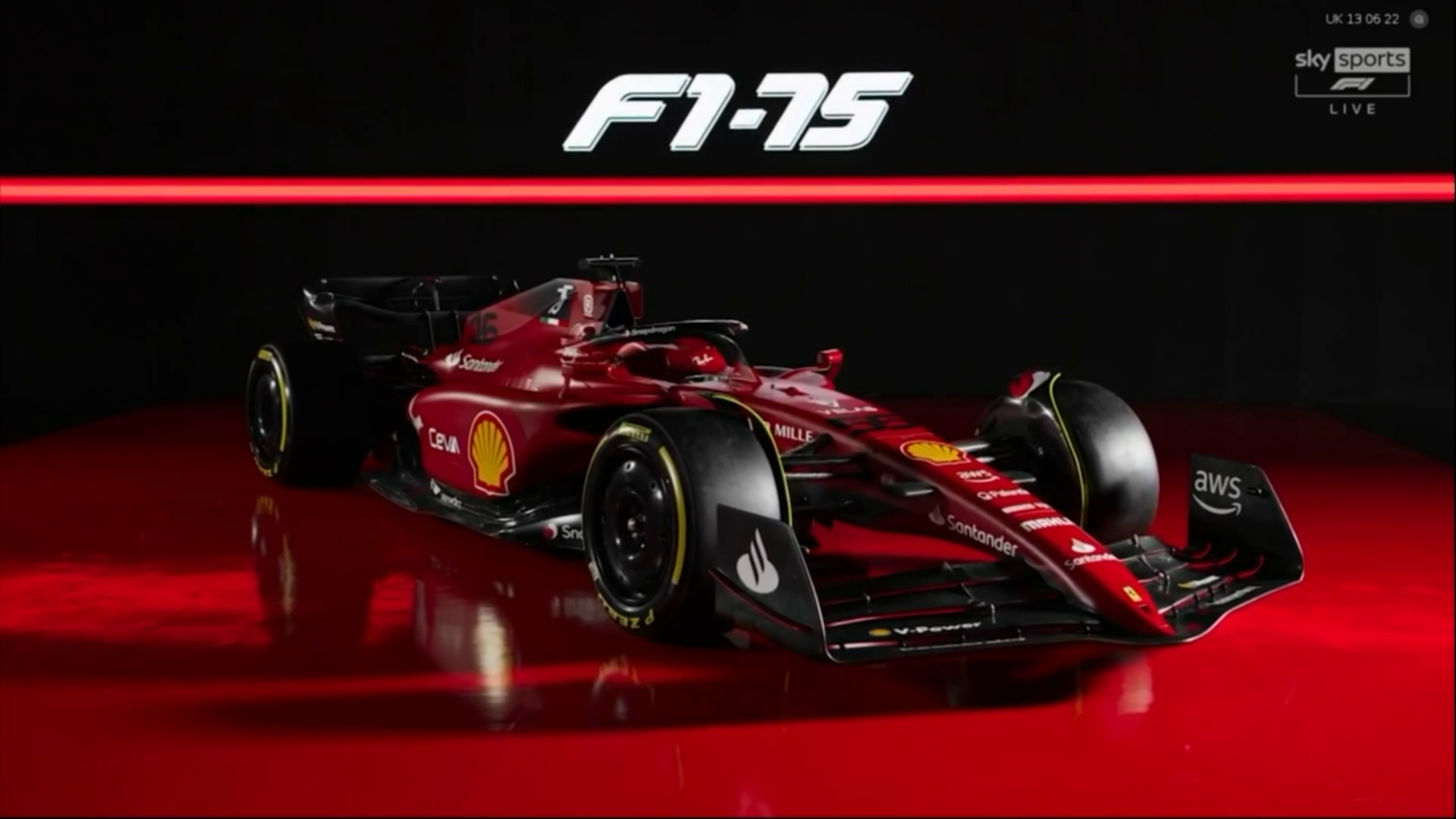 Sky Sports Formule 1 - Ferrari F1-75 Reveal 2022 - 1080p
