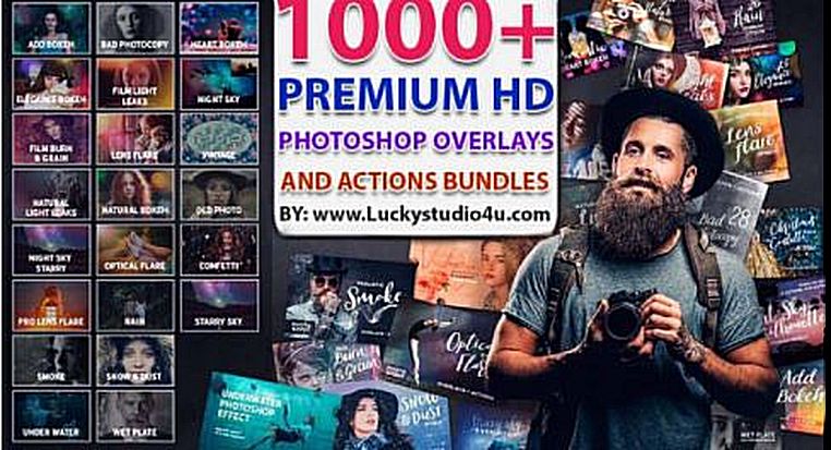 InkyDeals 1000+ Premium HD Overlays and Actions for Photoshop