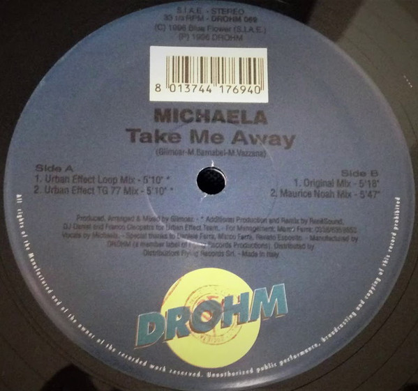 Michaela - Take Me Away (Vinyl) (1996)