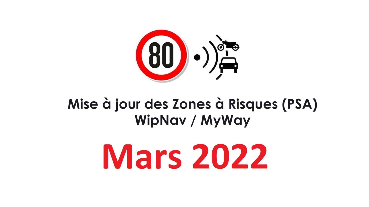 Europese gevarenzones Maart 2022 on PSA, WipNav and MyWay