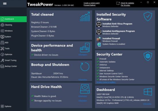 TweakPower v2.0.32 x64 (multi ook NL)