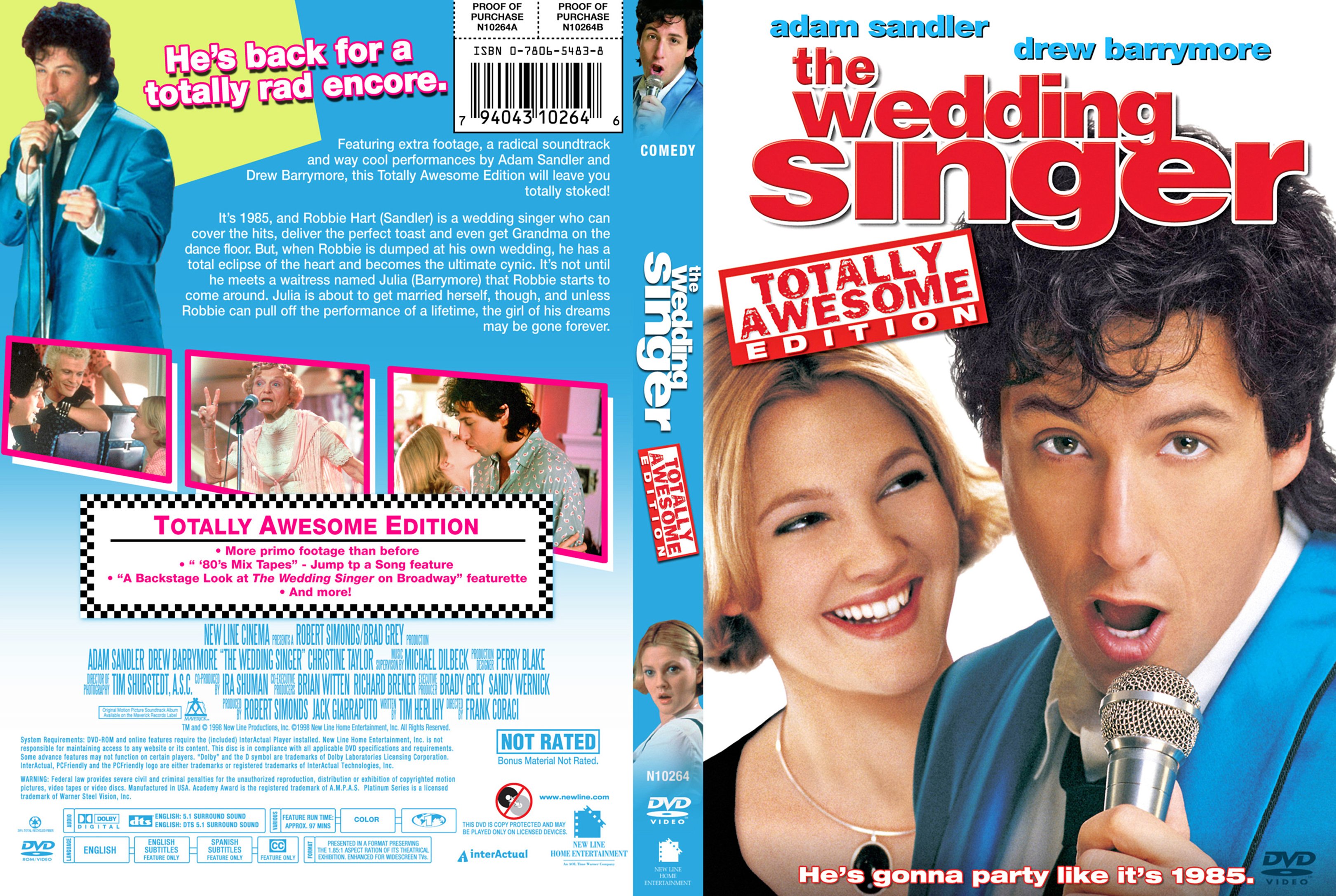 5 The Wedding Singer (1998) Adam Sandler Collectie DvD 5 van 33
