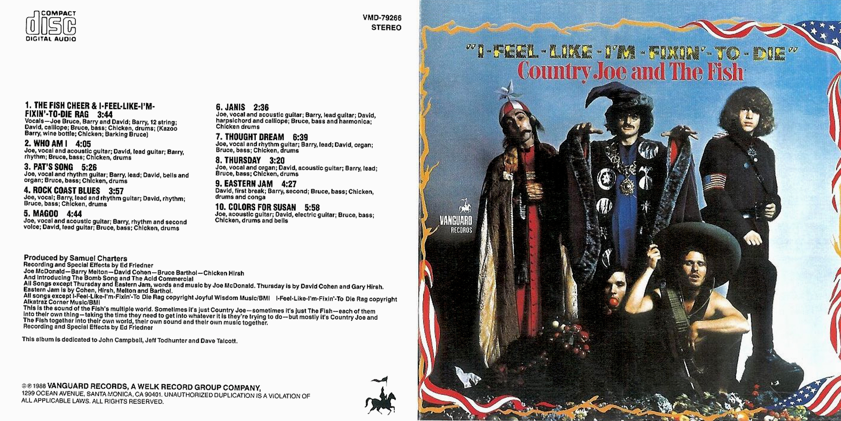 Country Joe & The Fish 1967 I-Feel-Like-I'm-Fixin'-To-Die