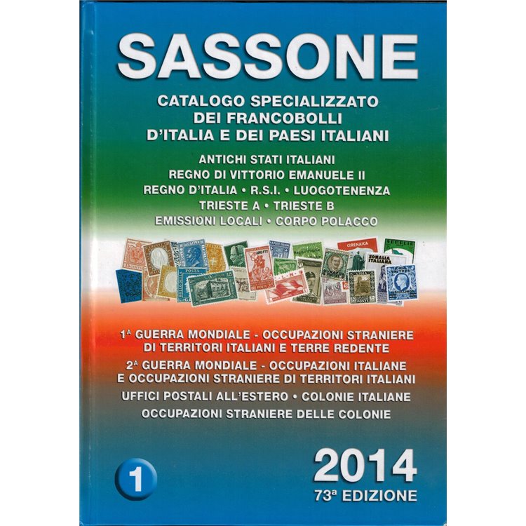 Sassonne 2014 + unificato super catalogozione 2017 Italie postzegelcatalogus