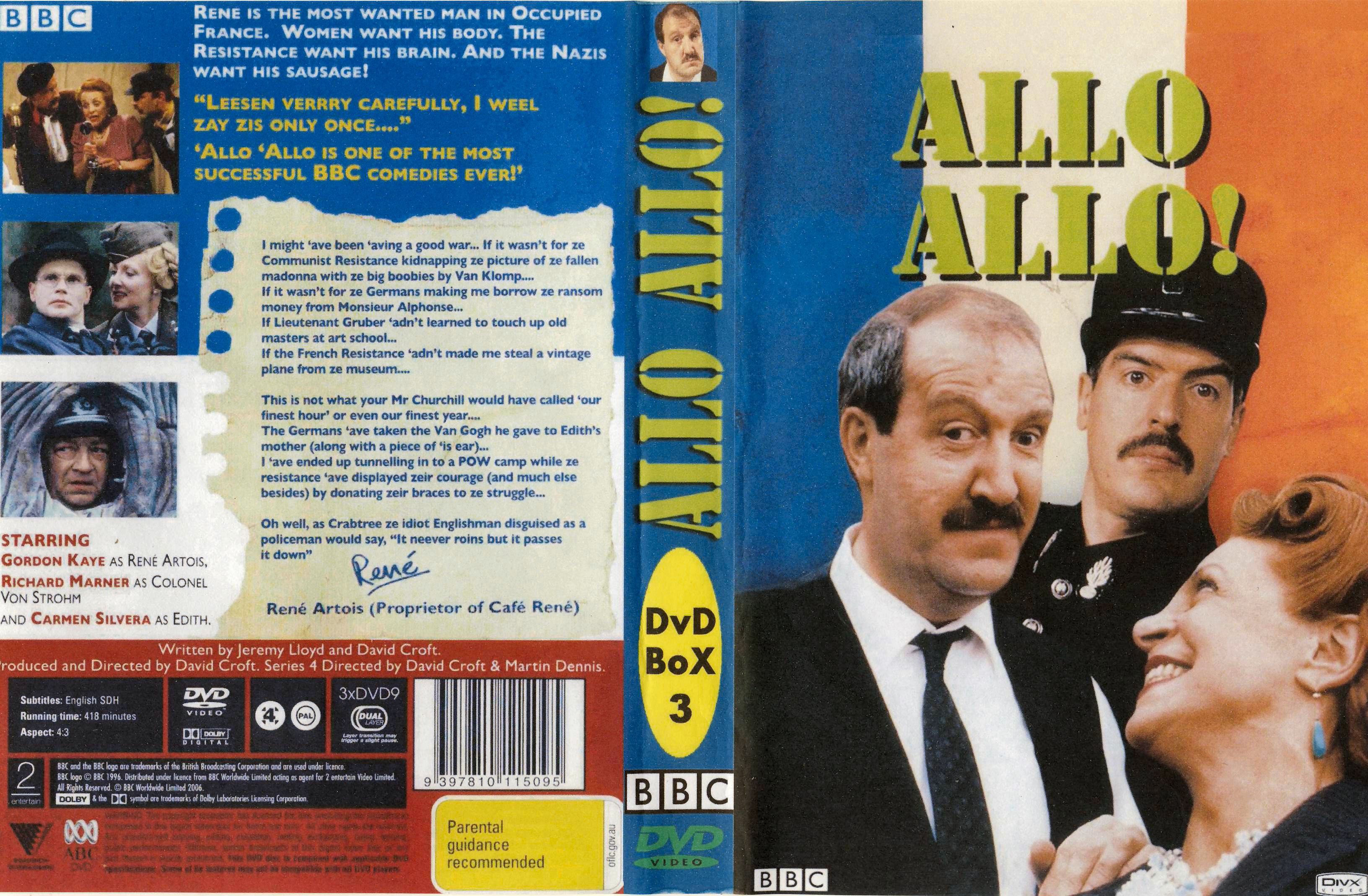 'Allo 'Allo! (1984-1992) DvD 16 van 17 Christmas Special - The Gateau from the Chateau
