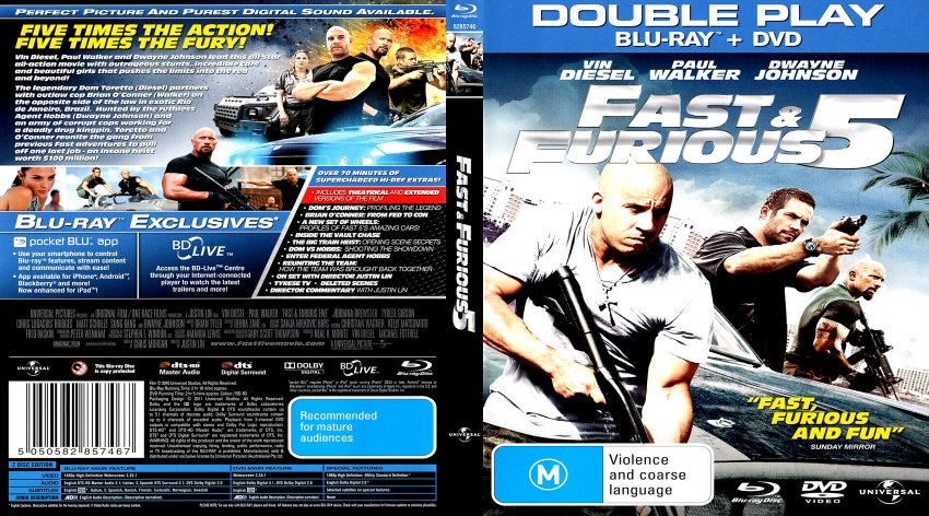 Fast & Furious 5 (2011) Bluray