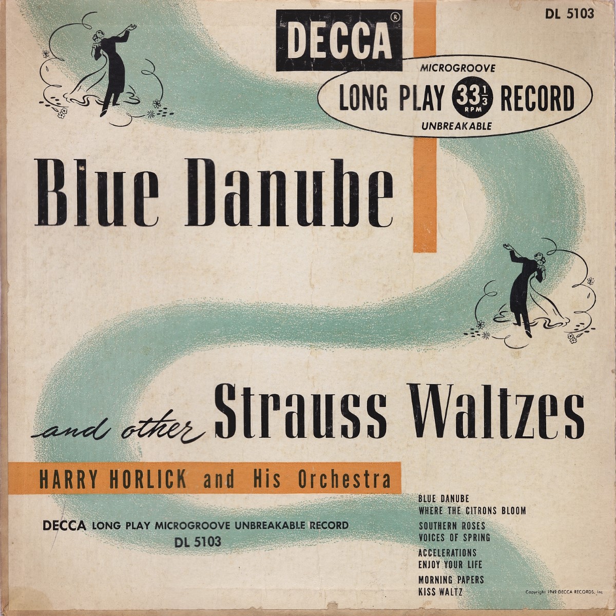 Harry Horlick And His Orchestra - Blue Danube And Other Strauss Waltzes (1949)