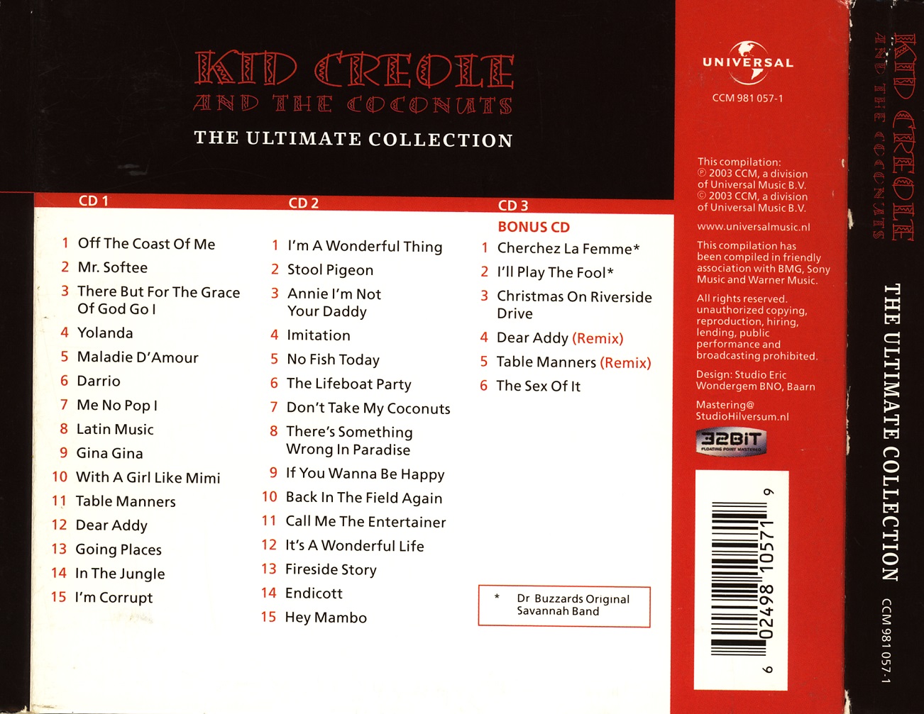 Kid Creole And The Coconuts - The Ultimate Collection (3CD)