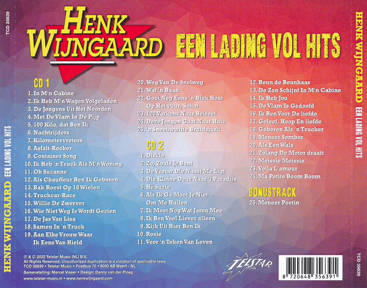 Henk Wijngaard - Een Lading Vol Hits (PCM Wav Image En MP3 320KB)