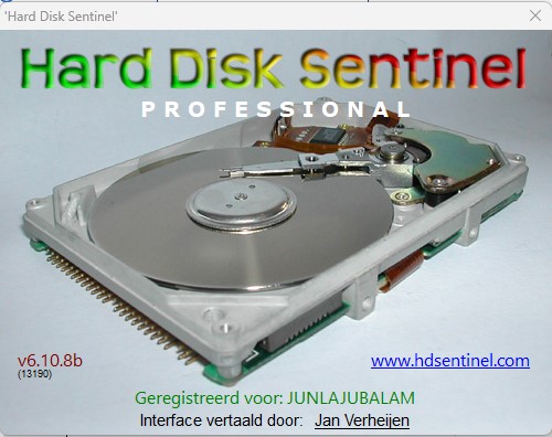 Update en fullinstall Hard Disk Sentinel Pro 6.10.8b Beta