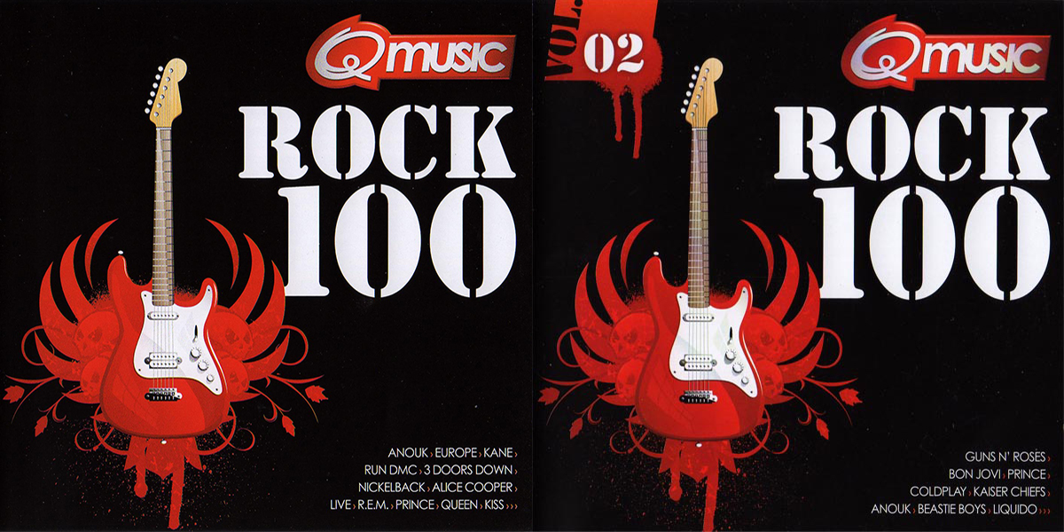 Q-Music - Rock 100-1 (2Cd)(2008) & Q-Music - Rock 100-2 (2Cd)(2009)