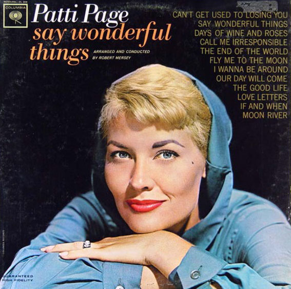 Patti Page - Say Wonderful Things