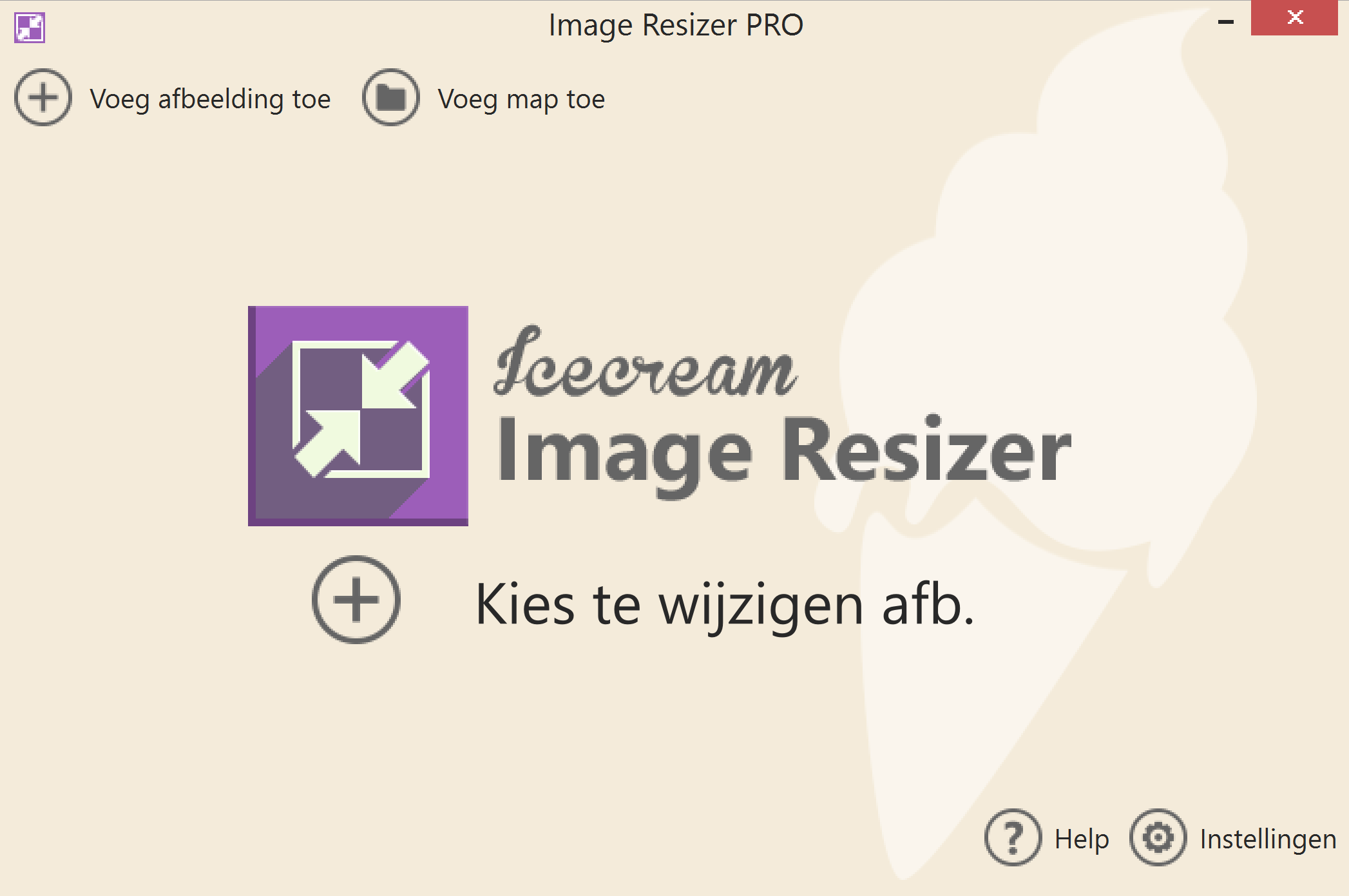 Icecream Image Resizer 2.12 Pro (Nederlands)