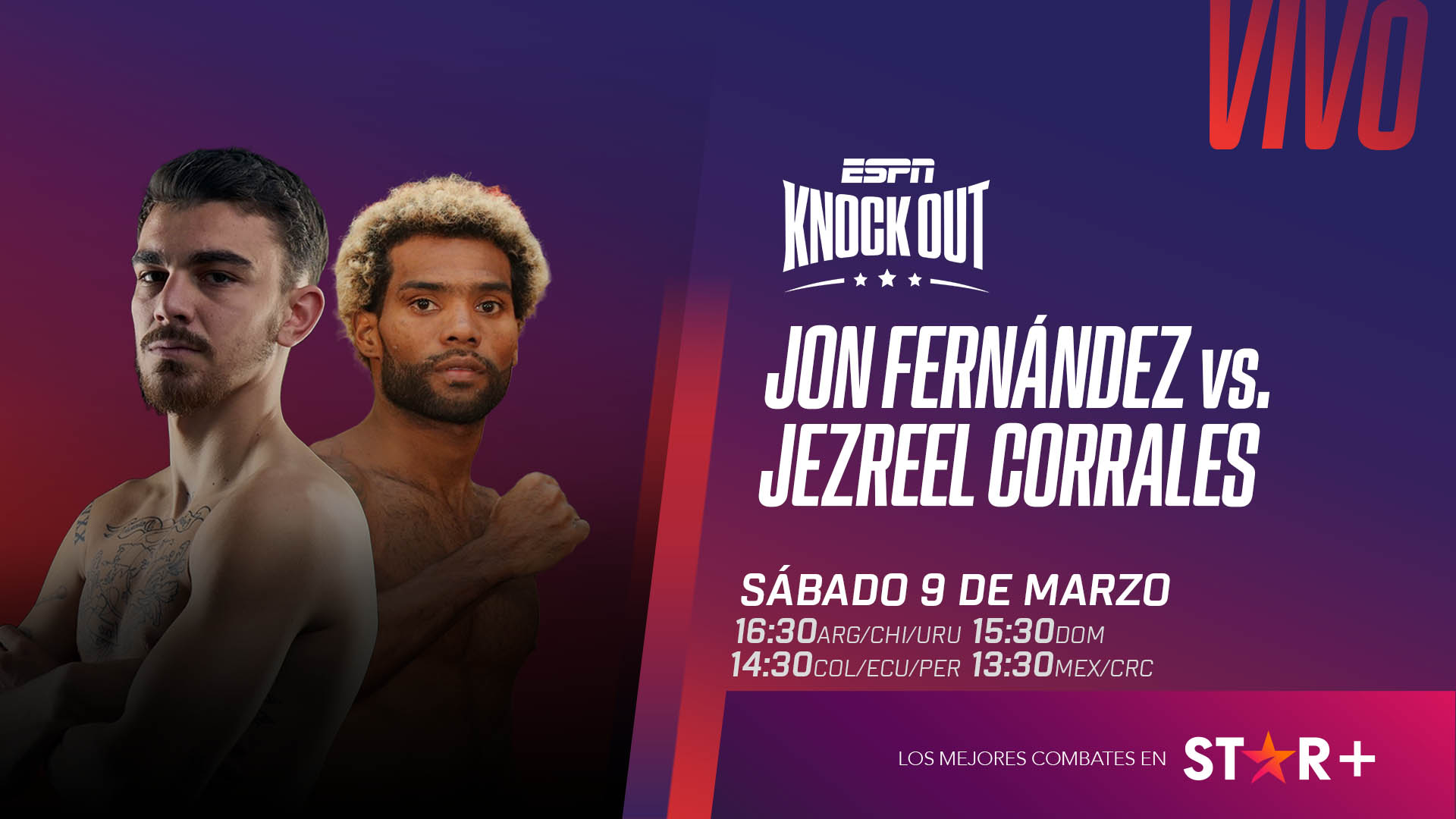 Boxing on ESPN Knock Out: Jon Fernandez vs Jezzrel Corrales 2024-03-09