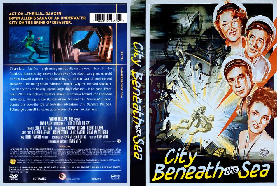 Ondertitel + cover & label voor city beneath the sea 1953