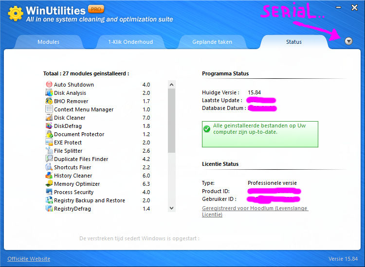 WinUtilities Professional v15.84 (multi ook NL)