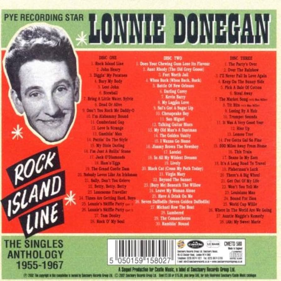 Lonnie Donegan - Rock Island Line - The Singles Anthology 3 Cd;s